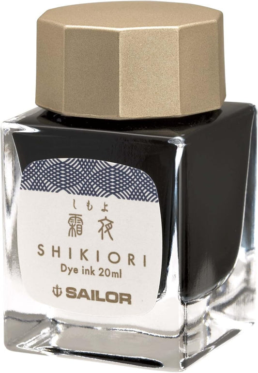 Sailor Fountain Pen, Bottled Ink, Four Seasons, Moonlit Water, Frosty Night, 13-1008-220