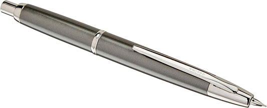 PILOT Fountain Pen Capless Decimo, Dark Gray Myca Body, M-Nib
