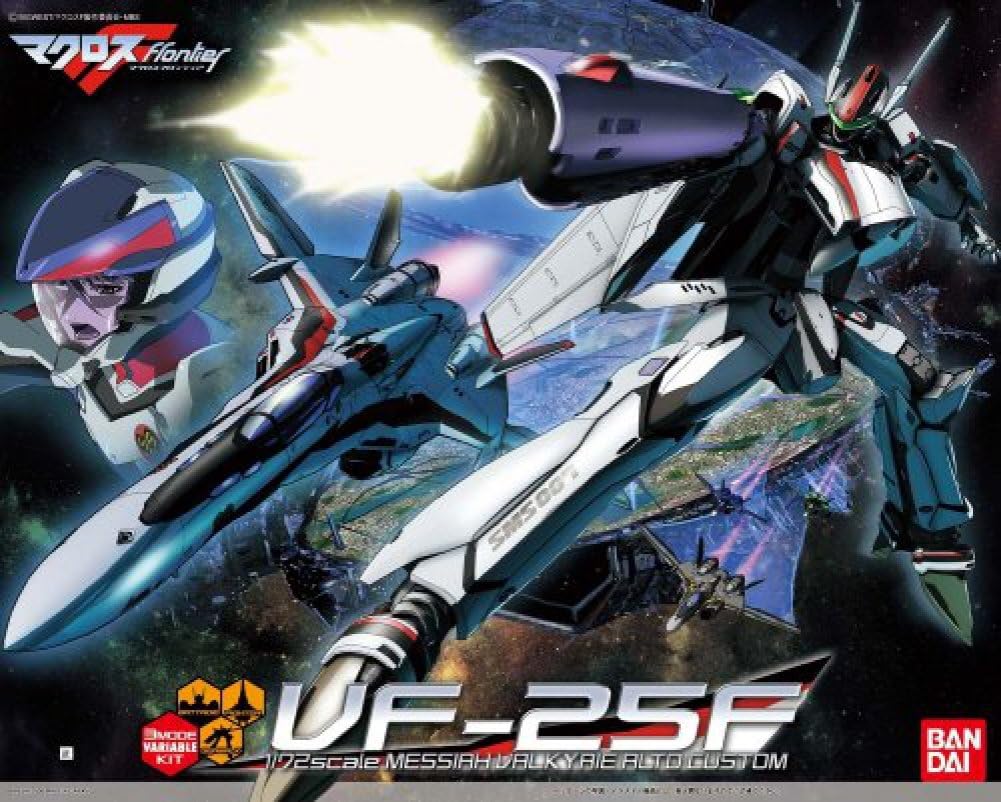 Bandai Macross Transformable Model Kit 1/72 Scale VF-25F Messiah Valkyrie Alto Custom