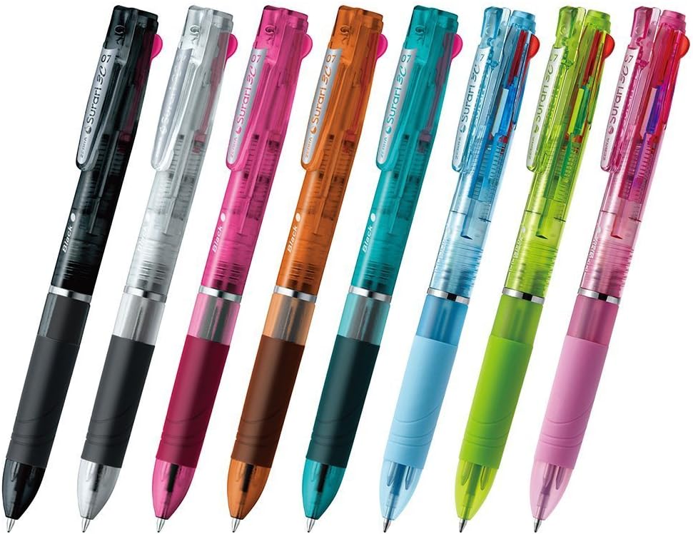 ZEBRA B-REK7-R Ballpoint Pen Refills, Slari, Multicolor, Multi-Functional, EK-0.7 Cores, Red, 10 Pieces