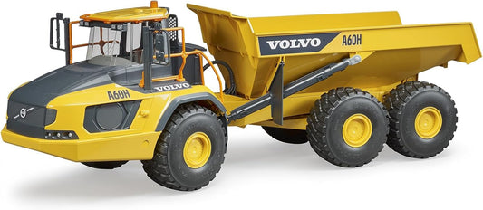 Bruder Volvo A60H Hauler for Construction Pretend Play Indoors, Outdoors, in Sand and Snow, 02455