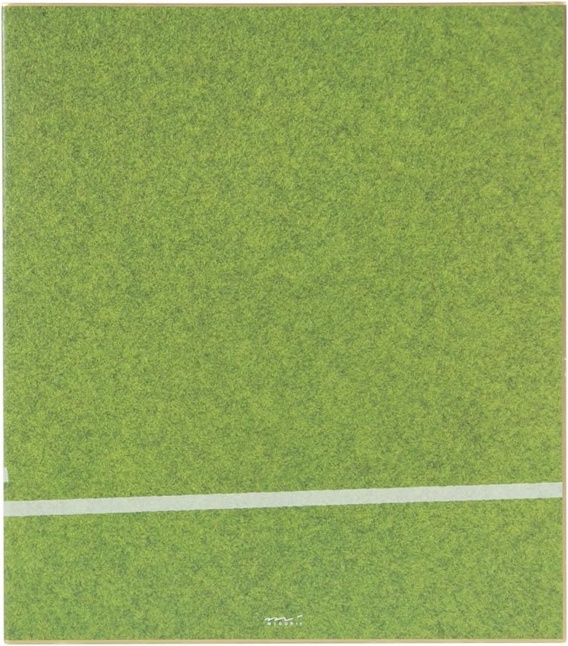 Midori 33167006 Colored Paper, Bi-Fold, Colored Paper, Soccer Field Pattern