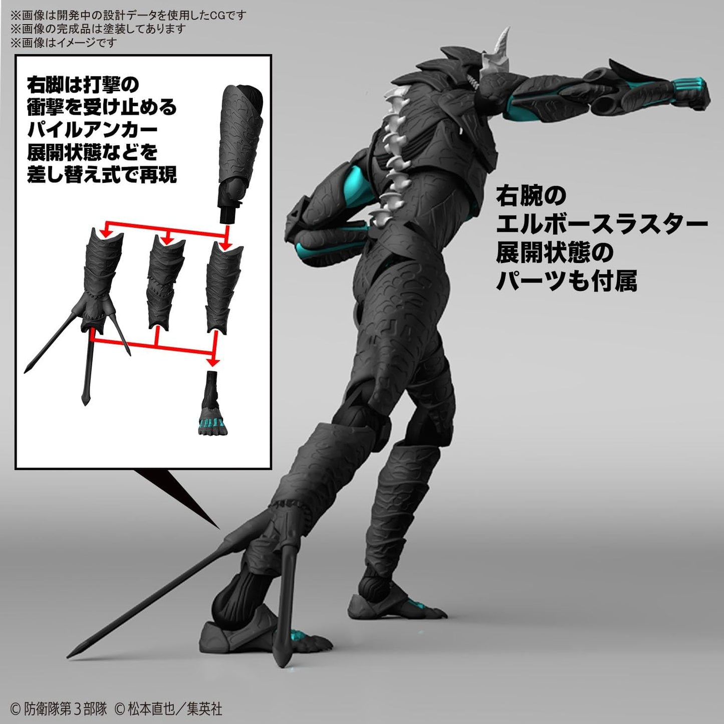 Figure-rise Standard Kaiju No. 8 Color Coded Plastic Model