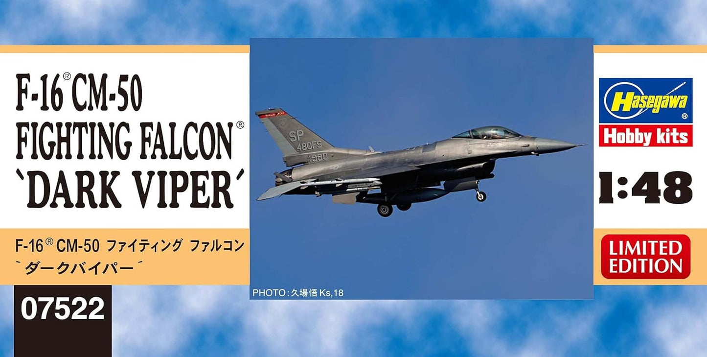 Hasegawa HAS-07522 1-48 F-16CM-50 Fighting Falcon