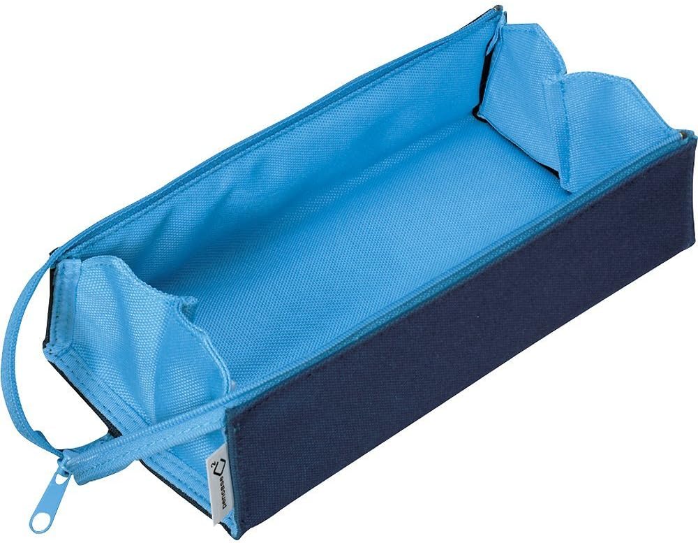Kokuyo C2 Tray Type Pencil Case - Navy Light Blue
