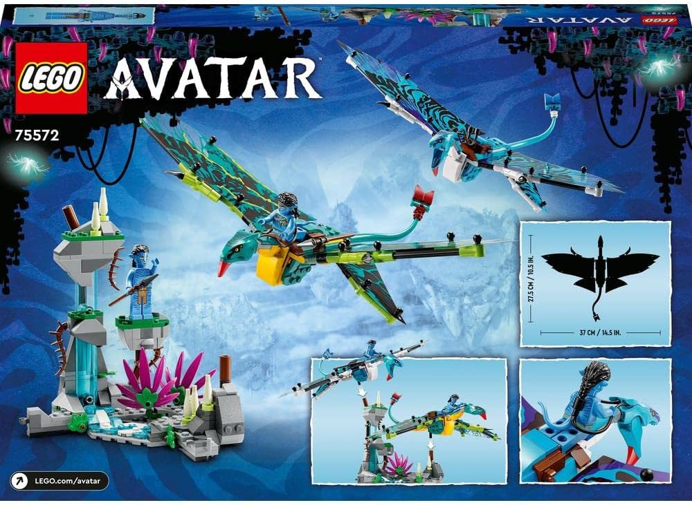LEGO Avatar Jake and Neatili's Banshee First Flight 75572 Toy Blocks, Present, Fantasy Movie, Boys, Girls, Ages 9 and Up