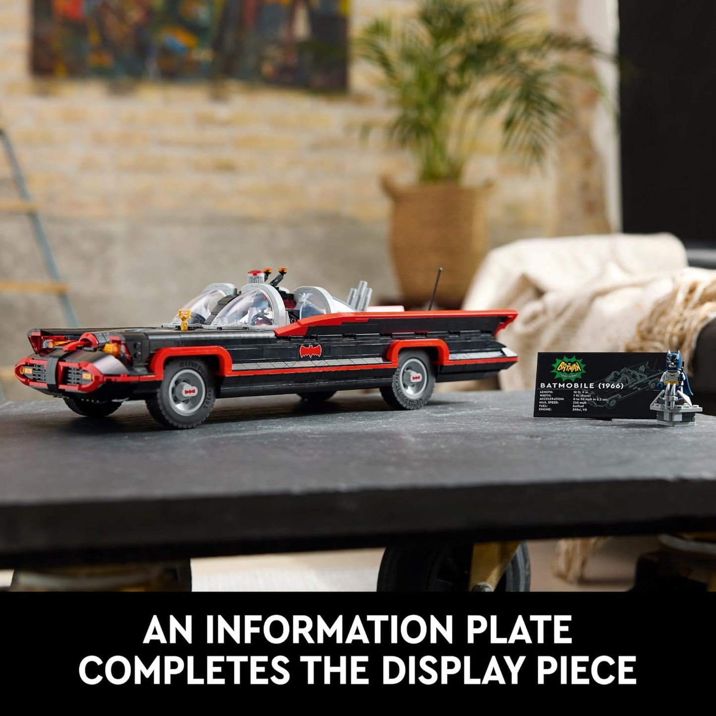 LEGO DC Batman: The Classic TV Series Batmobile, DC Collectible Car, Building Set Inspired by The 1966 Television Show???s Classic Batmobile, Creative DC Gift for Adults and Super Hero Fans, 76328