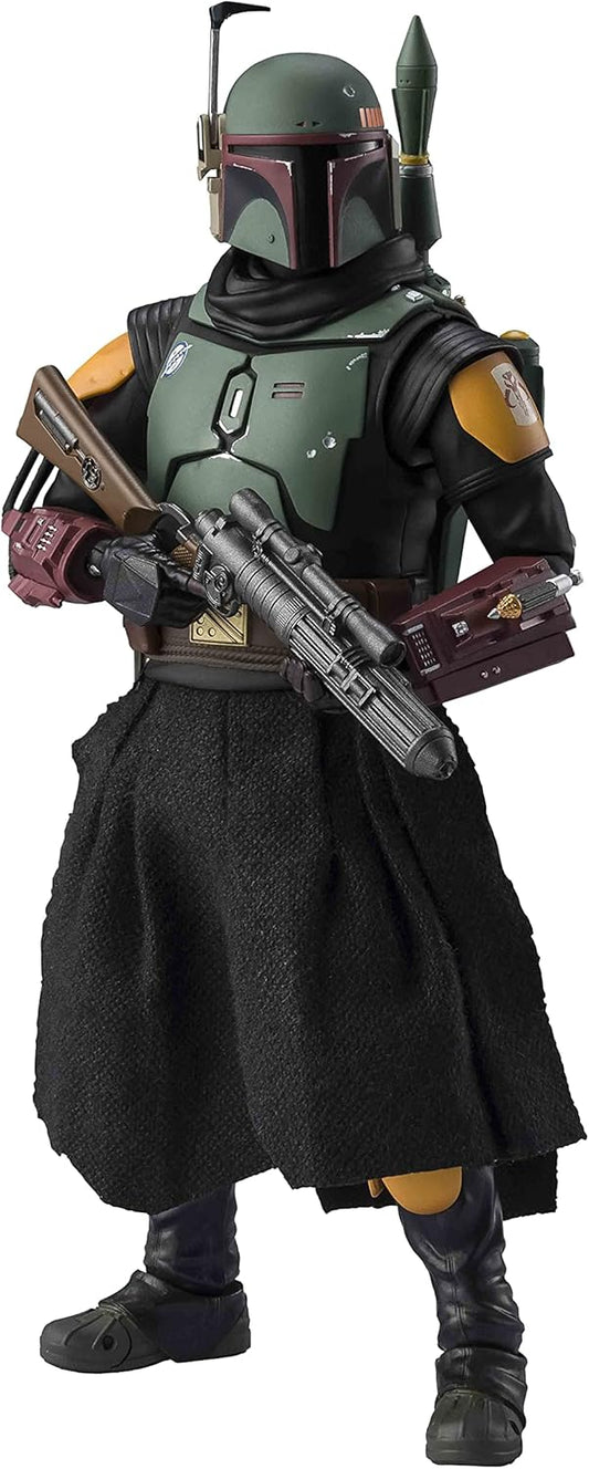 S.H. Figuarts Star Wars The Mandalorian Boba Fett, Approx. 6.1 inches (155 mm), ABS & PVC & Cloth Pre-Painted Action Figure