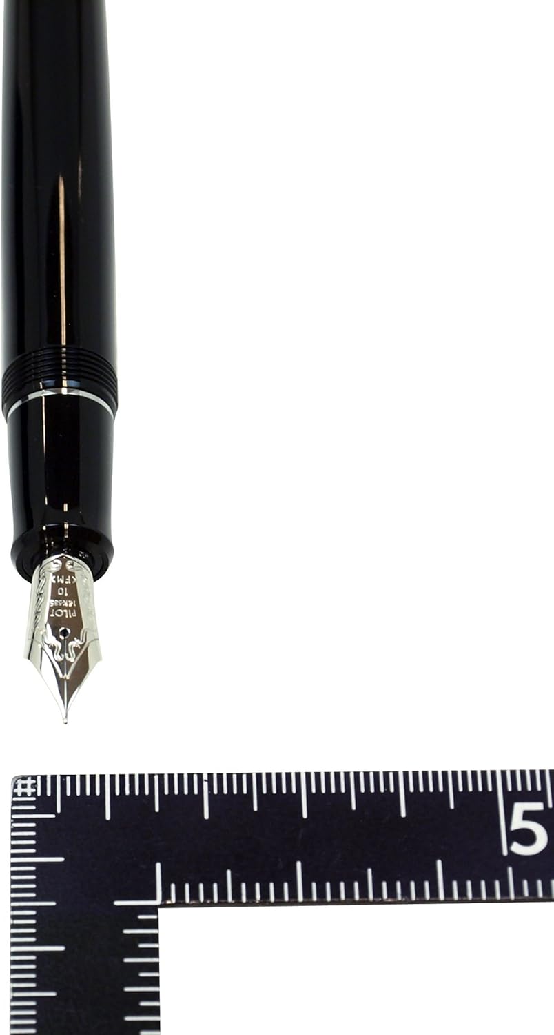 PILOT Fountain Pen Custom Heritage 912, Black Body, FM-Nib (FKVH-2MR-B-FM)