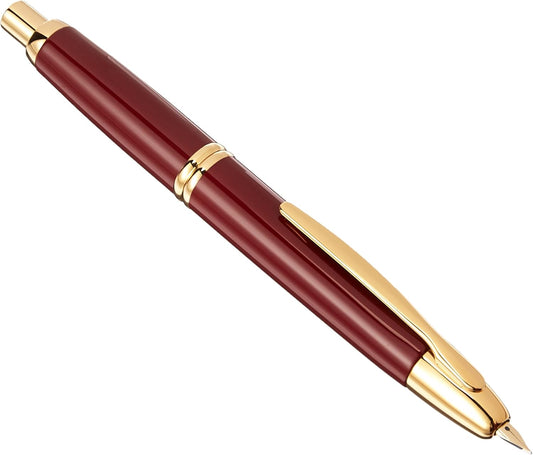 PILOT Fountain Pen Capless, F-Nib, Deep Red Body (FC-15SR-DR-F)