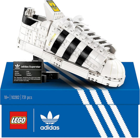 LEGO Icons adidas Originals Superstar 10282 Building Kit; Build and Display the Iconic Trainer
