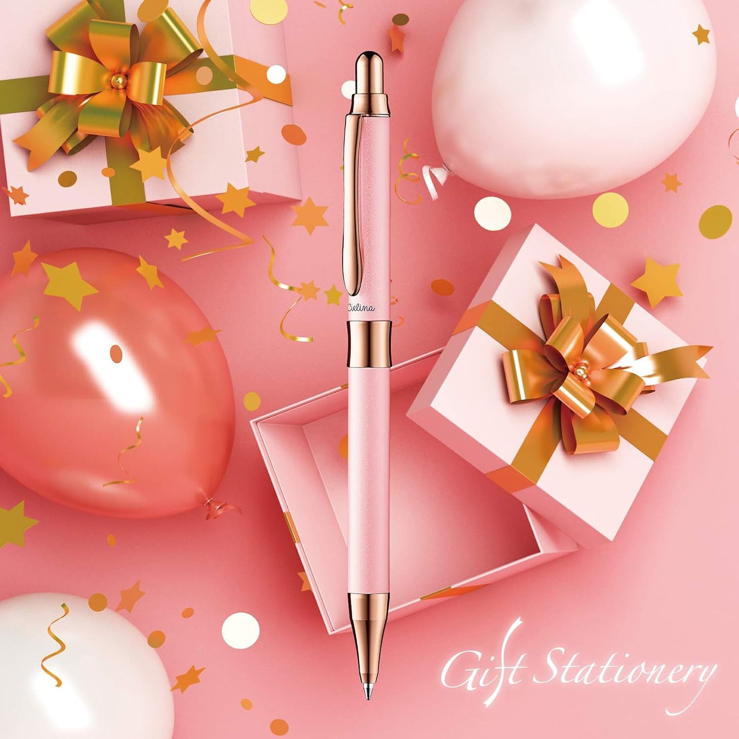 Pentel Vicuna EX Sieriina BX3005CP Oil-Based Ballpoint Pen, 0.02 inches (0.5 mm), Pink Shaft, Product Size: 0.5 x 0.4 x 5.4 inches (13 x 11 x 137 mm), 0.02 oz (0.5 mm), 1.0 oz (28