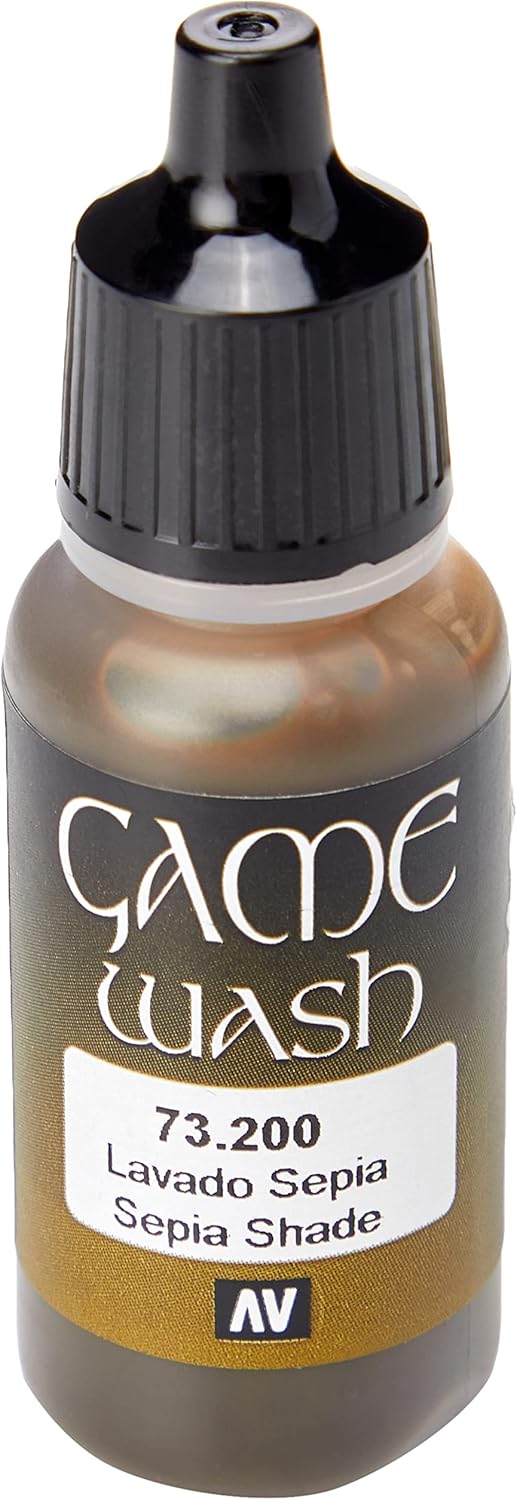 Vallejo Sepia Wash, 0.57 Fl Oz (Pack of 1) (VJ73200)