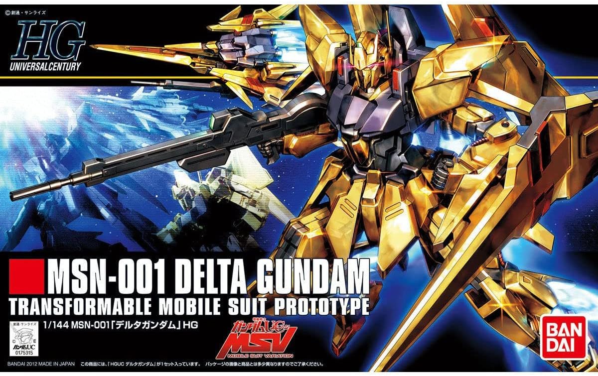BANDAI SPIRITS HGUC 1/144 MSN-001 Delta Gundam (Mobile Suit Gundam UC)
