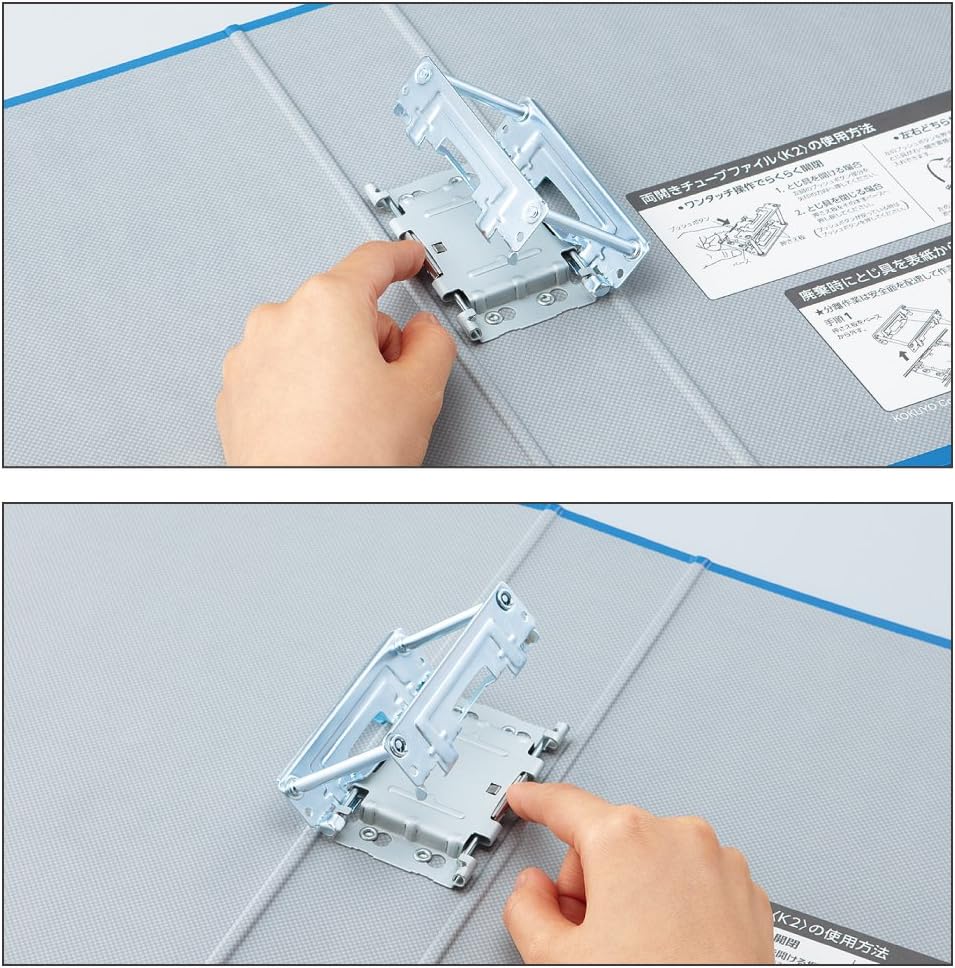 Kokuyo tube file K2 casement A4 vertical 800-sheet 2 hole blue K2 off -ETB680B