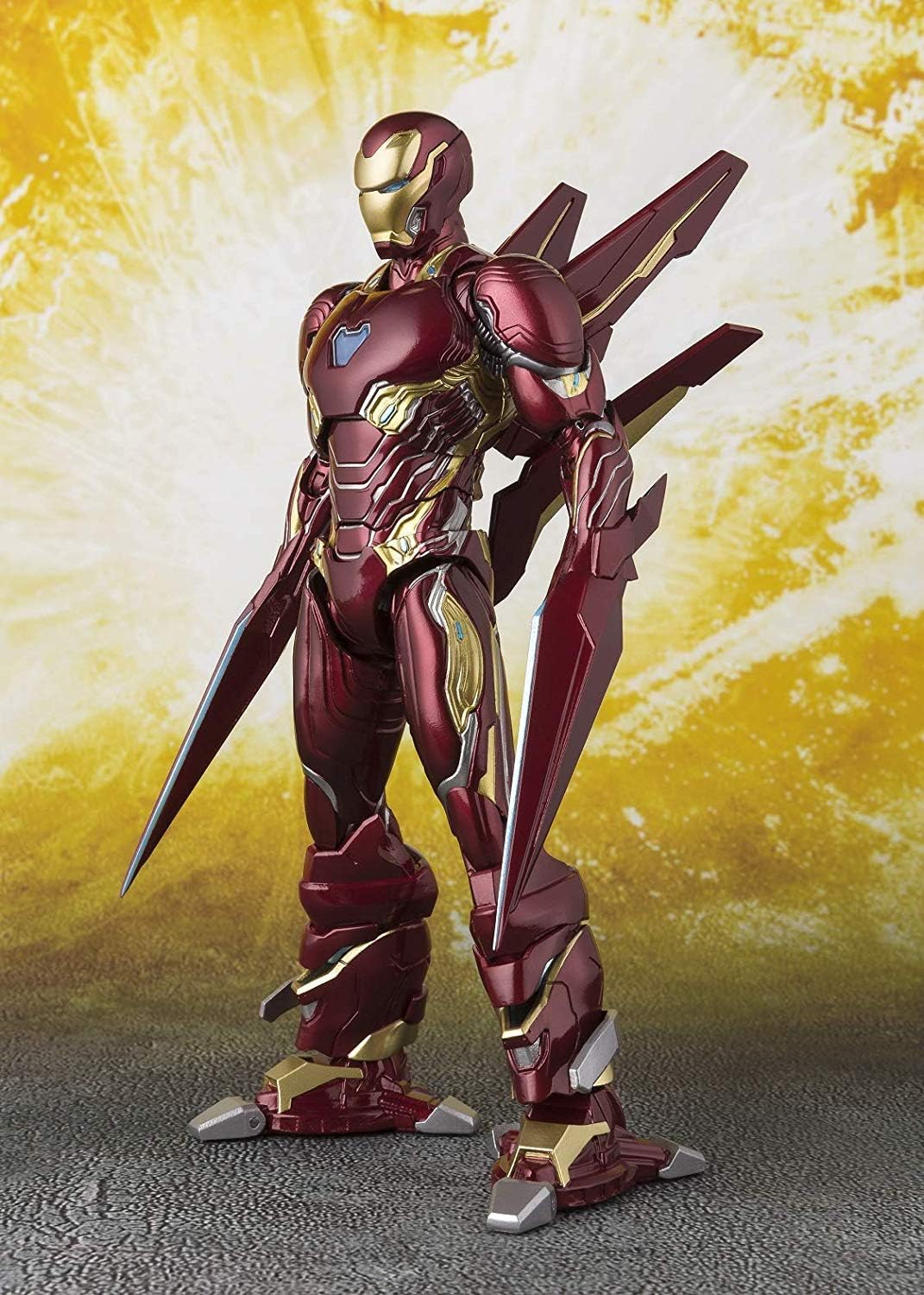 TAMASHII NATIONS Bandai S.H.Figuarts Iron Man MK-50 Nano Weapon Set Avengers Infinity War Action Figure