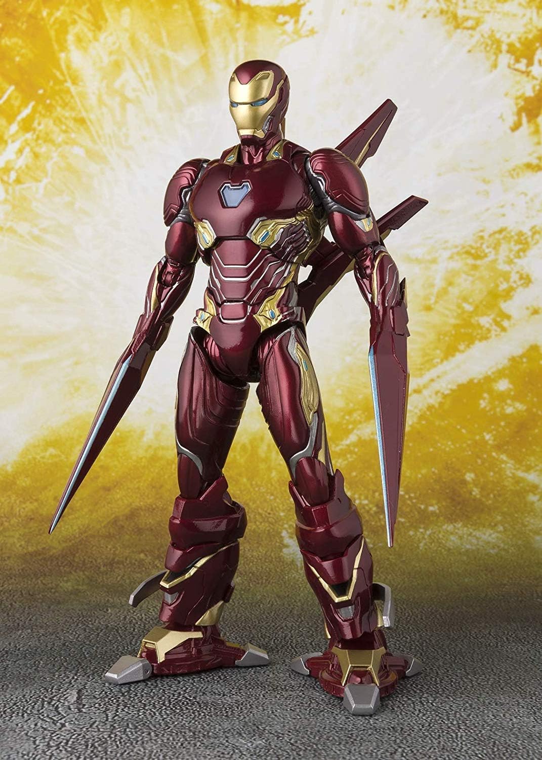 TAMASHII NATIONS Bandai S.H.Figuarts Iron Man MK-50 Nano Weapon Set Avengers Infinity War Action Figure