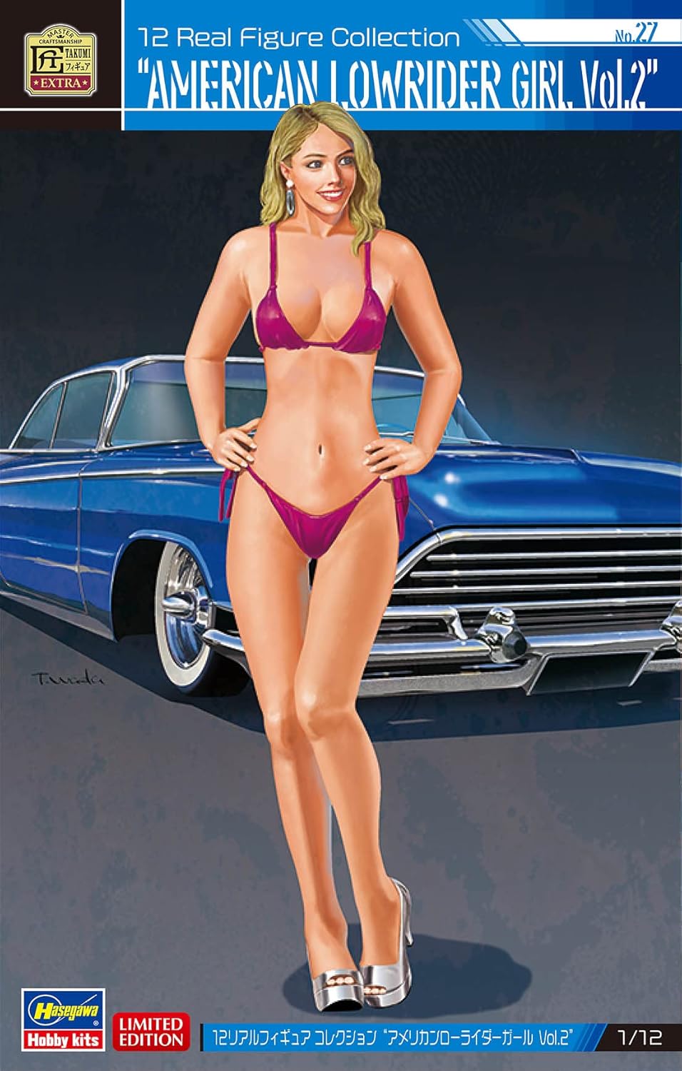Hasegawa 1/12 Real Figure Collection No.27 American Low Rider Girl Vol. 2 Unpainted Resin Kit SP551