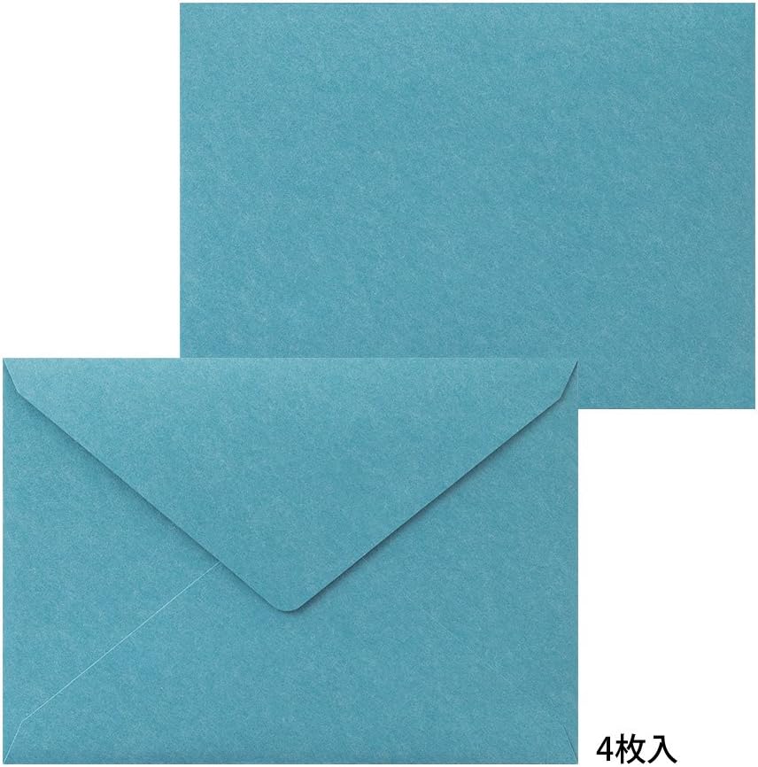 Midori 86463006 Letter Set, Typography, Frame Pattern, Blue