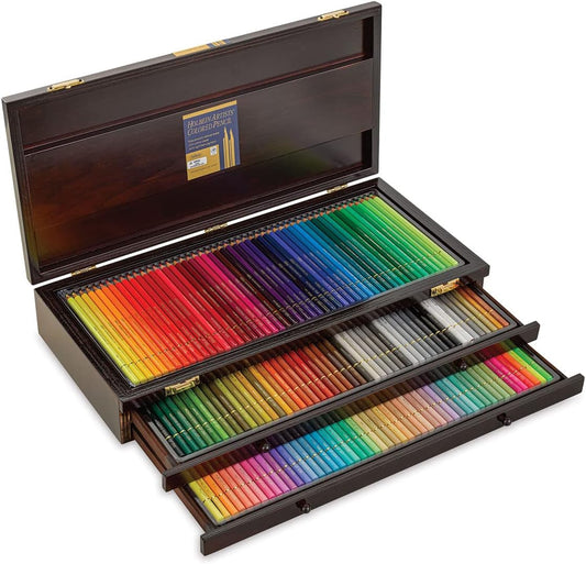 Holbein Artists' Colored Pencils - Assorted Tones, Set of 150, Wood Box