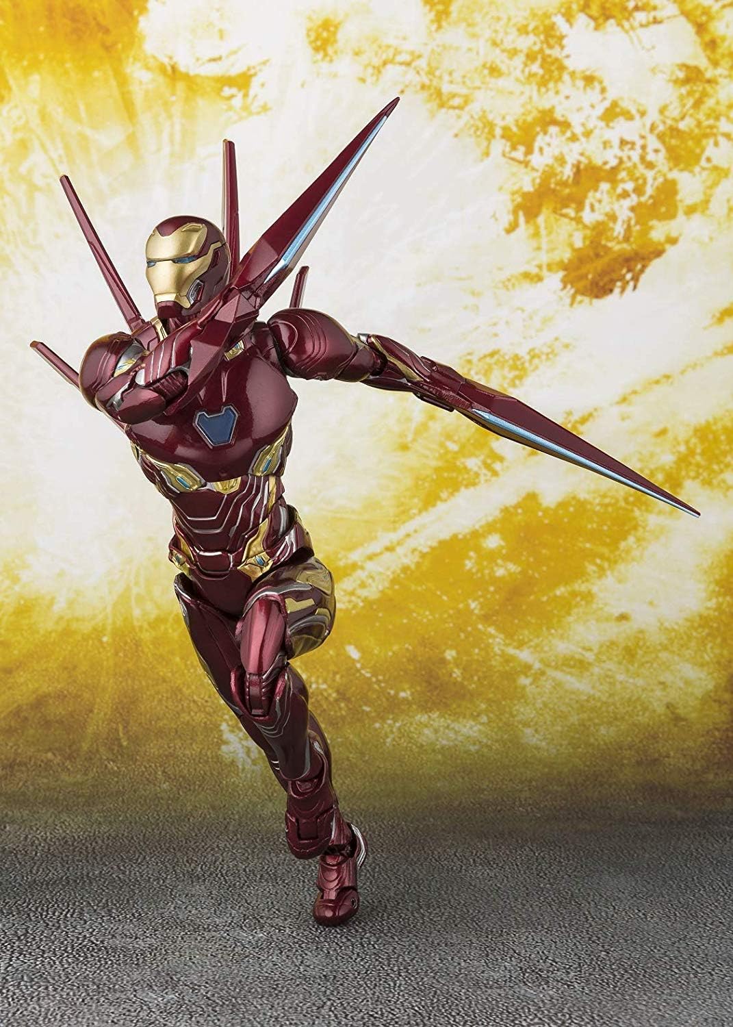 TAMASHII NATIONS Bandai S.H.Figuarts Iron Man MK-50 Nano Weapon Set Avengers Infinity War Action Figure