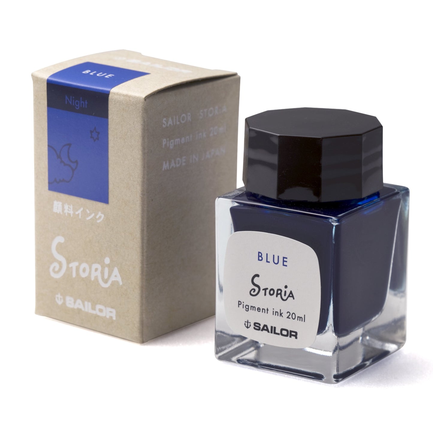 Sailor Fountain Pen Pigment Bottled Ink, Storia, 20ml, Blue, 131006240 Success