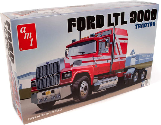 Round 2 Unknown AMT Ford LTL 9000 Semi Tractor 1:24 Scale Model Kit (AMT1238)