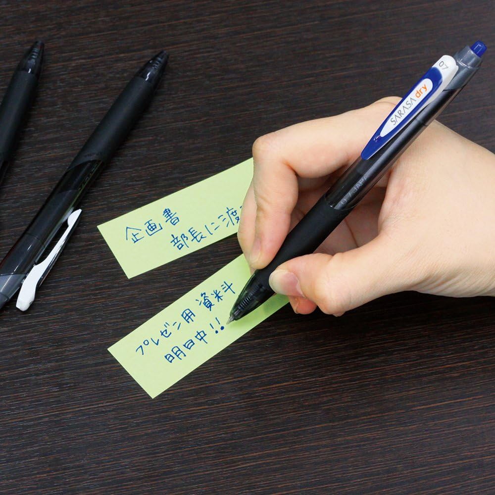 ZEBRA B-RJLV7-BL Gel Ballpoint Pen Refill, Sarasa Dry JLV-0.7 Lead, Blue, 10 Pens