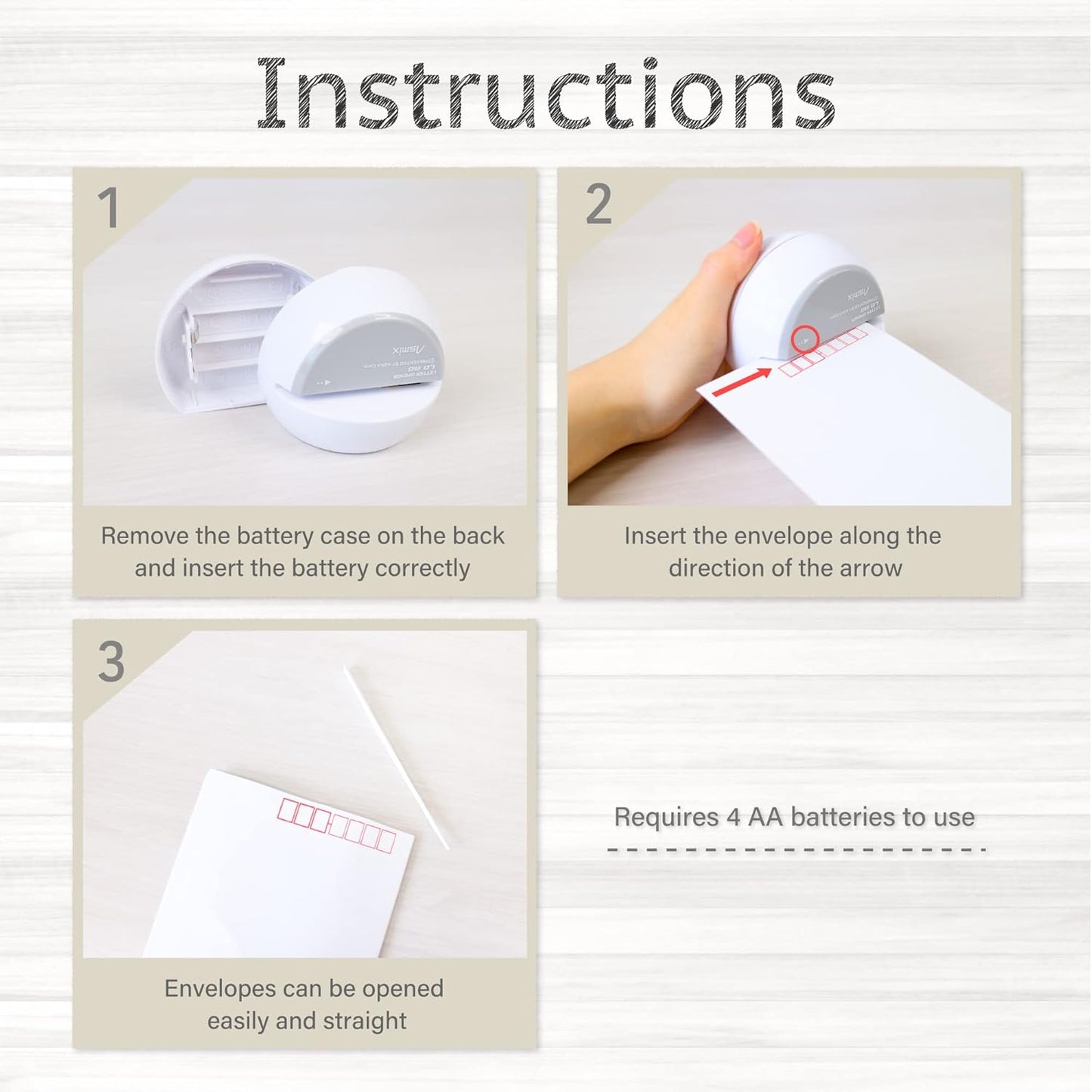 Electric Letter Opener White, LO80W,Letter openers Envelope, Envelope Opener, Asmix(Japan Import)