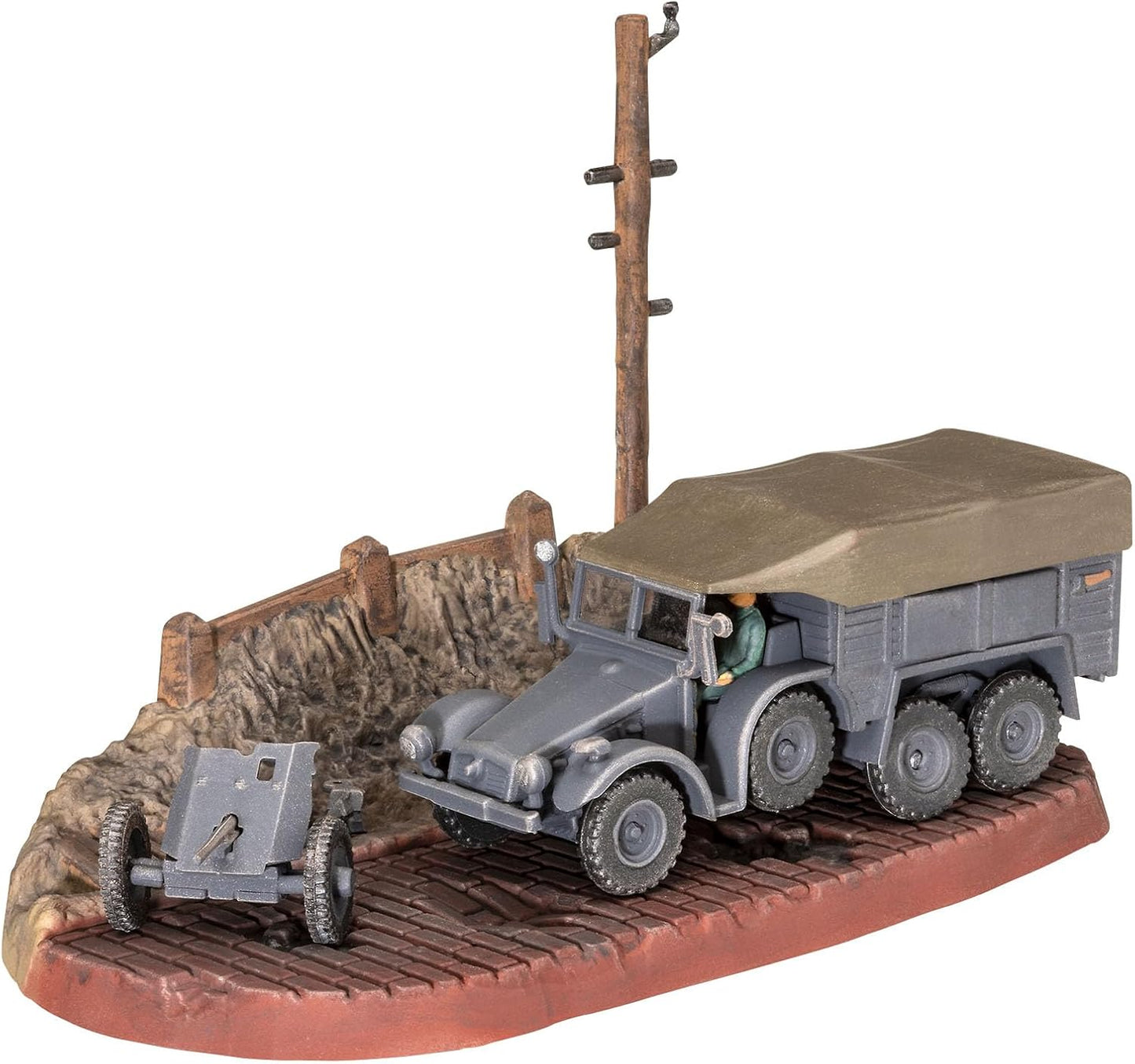 Revell 03344 Krupp Protze KFZ 69 with 3,7cm Pak 1:76 Scale Model Kit