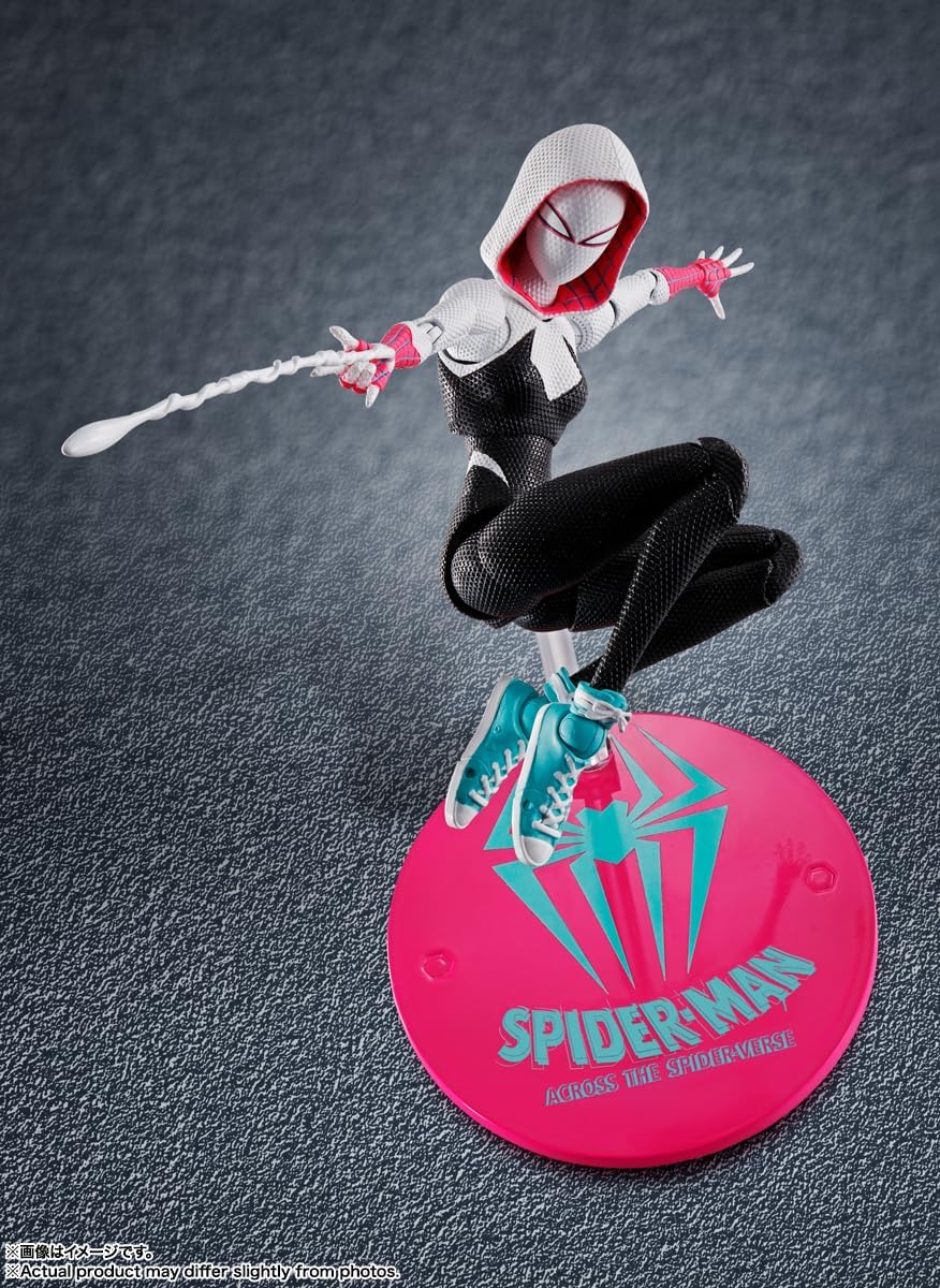 TAMASHII NATIONS - Spider-Man: Across The Spider-Verse - Spider-Gwen (Spider-Man: Across The Spider-Verse), Bandai Spirits S.H.Figuarts Action Figure