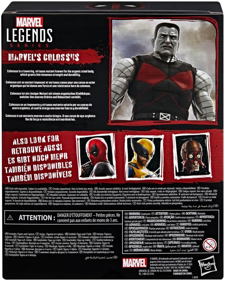 Marvel Legends Series Colossus, Deadpool Legacy Collection Deluxe Collectible 6 Inch Action Figure