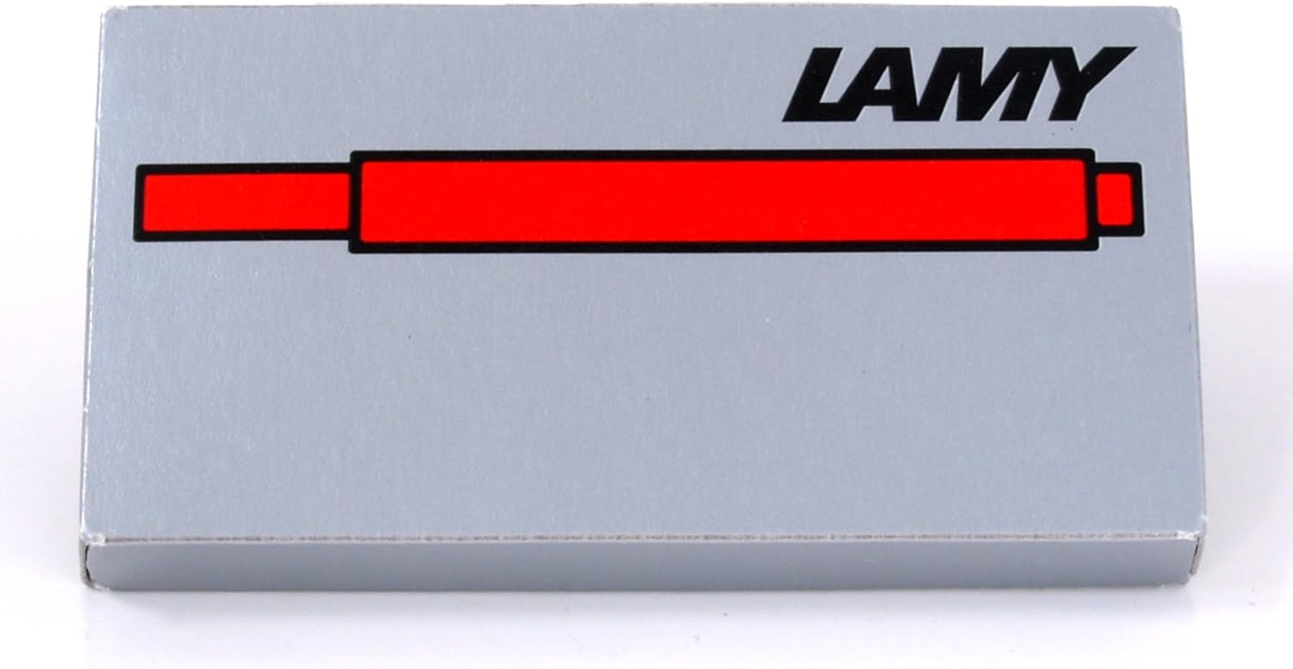 Lamy Cartridges Refill, Pack of 5, Red (T10RD)