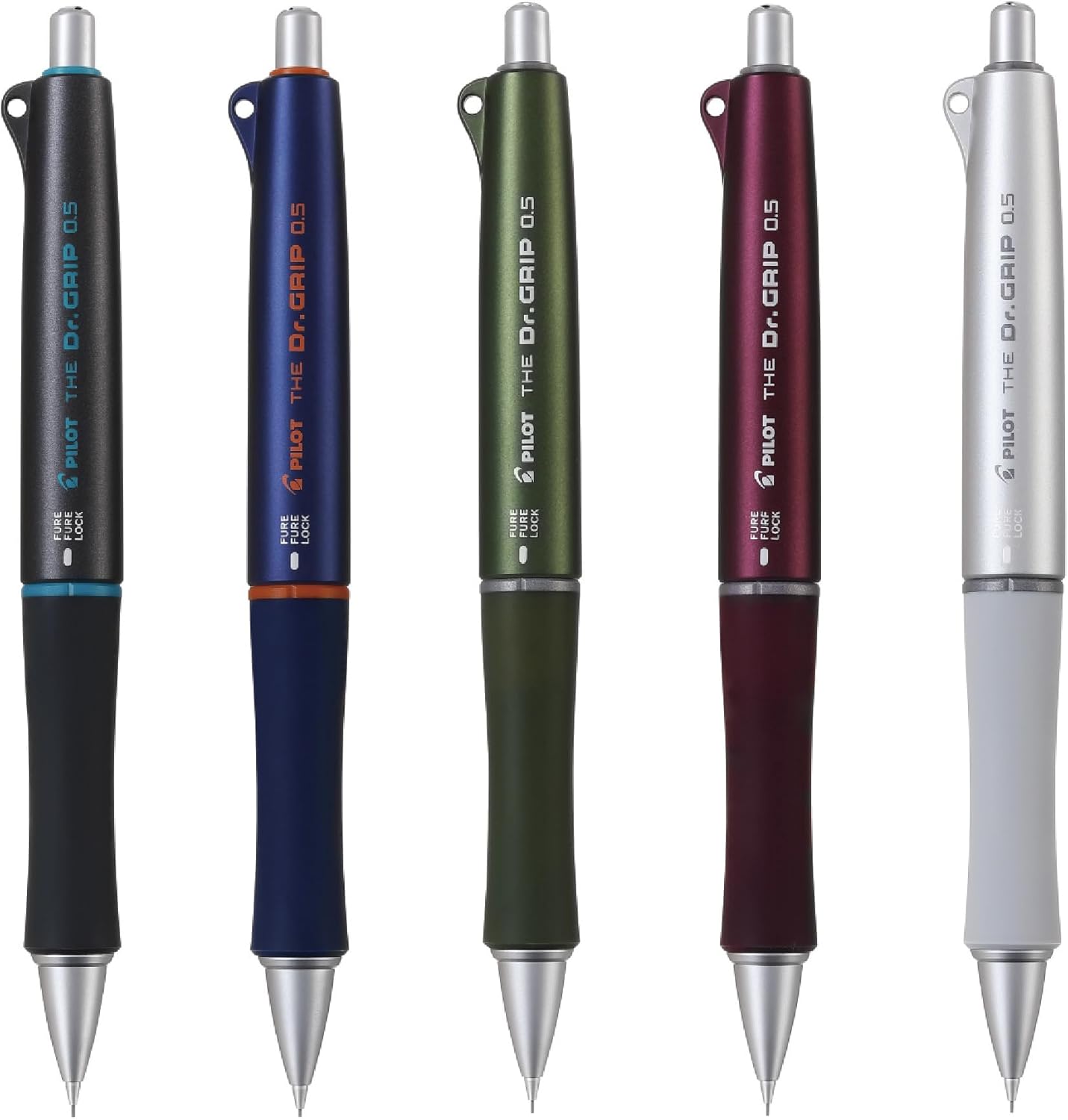 PILOT HTDG-90R-OL The Doctor Grip Mechanical Pencil, 0.02 inches (0.5 mm), Olive