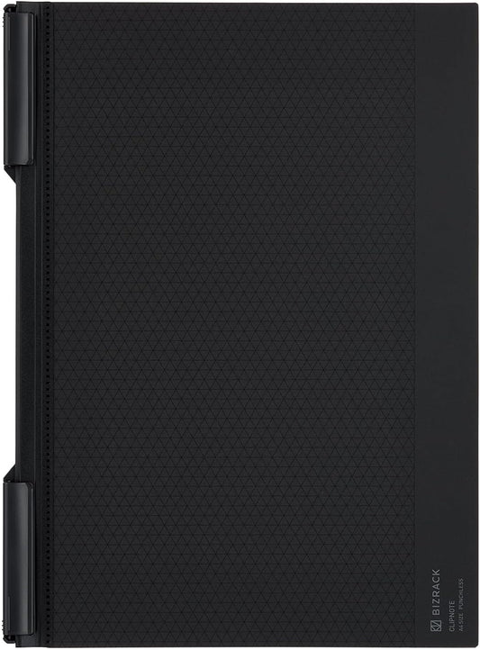 Kokuyo Bizrack Clipnote Punchless, Clip Folder, Holds up to 25 Sheets, A4-S, Brown Black, Japan Import (NO-BRCN202D)