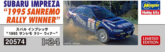 Hasegawa 1/24 Subaru Impreza 1995 Sun Remory Winner Plastic Model 20574