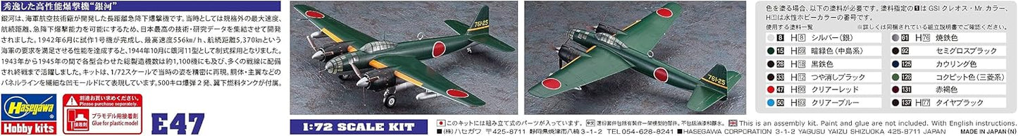 Hasegawa E47 Model Kit, Multi-Colour