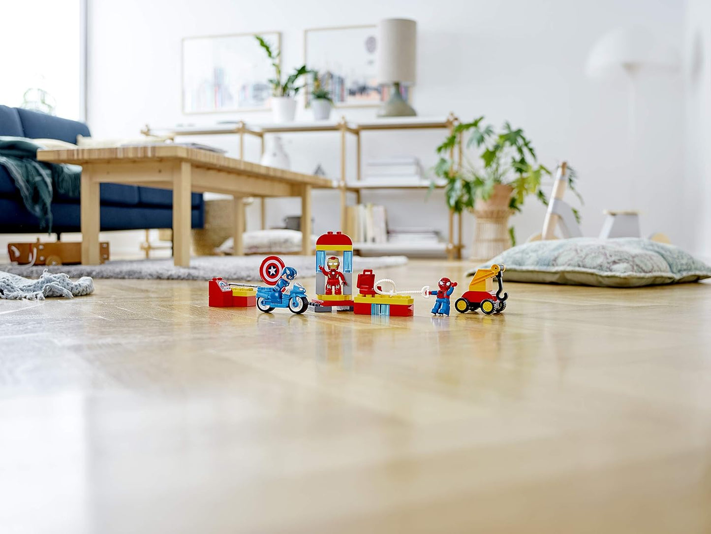 LEGO 10921 DUPLO Super Heroes Marvel Lab with Spiderman, Ironman and Captain America, Set for Toddlers 2+ Year Old