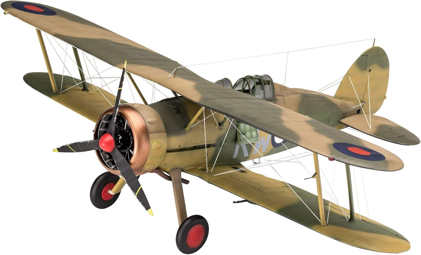 Revell 03846 Gloster Gladiator Mk. II, Flugzeugmodell 1:32, 26,2 cm Model Kit, Unvarnished