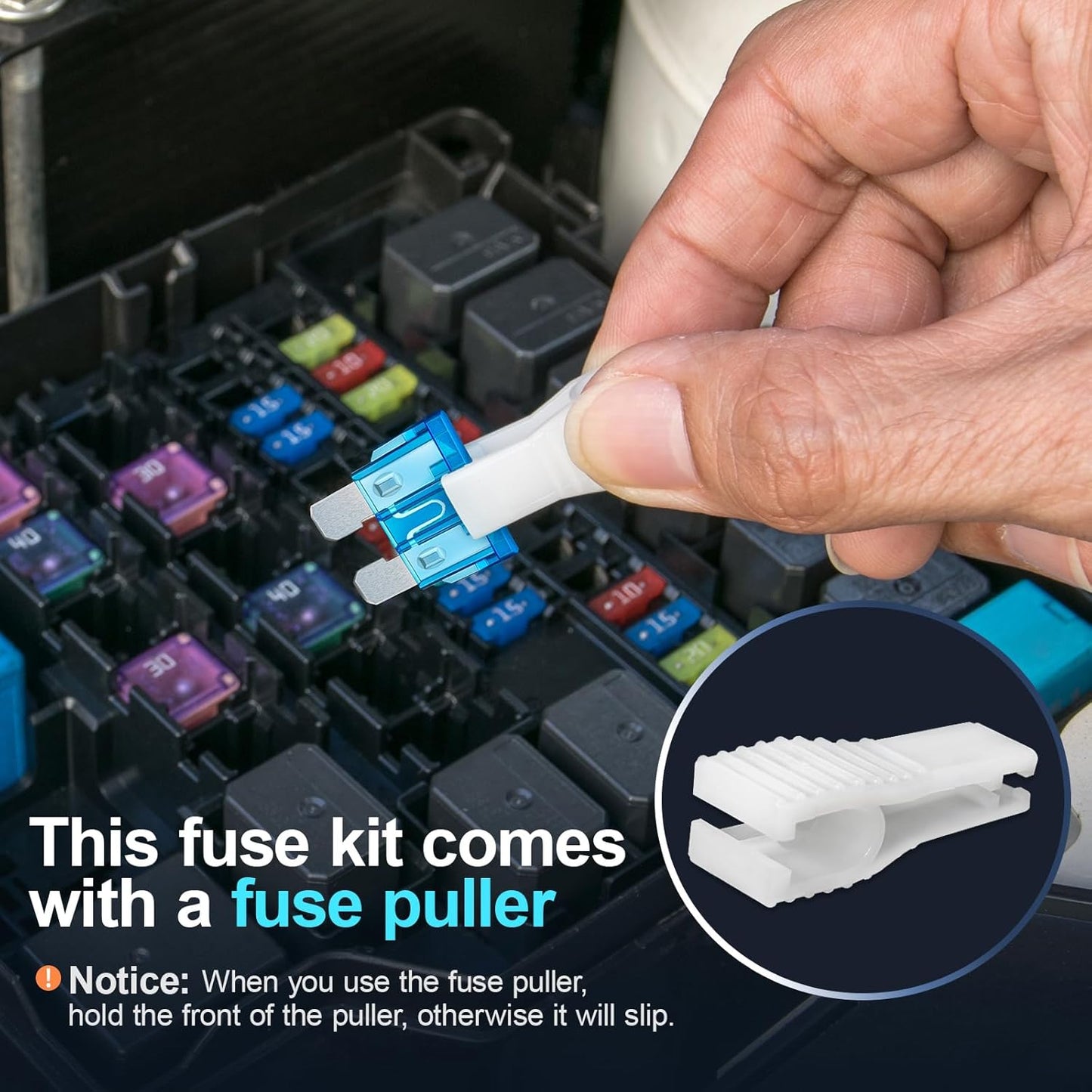 JOREST 180Pcs Fuse Kit,60 Mini Car Fuses Assortment + 60 Standard Blade Automotive Fuses + 60 Micro Fuses Auto + 1 Puller ???11 Specifications: 2Amp 3A 5A 7.5A 10A 15A 20A 25A 30A 35A 40A