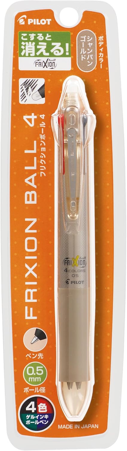 PILOT P-LKFB-80EF-CGD Frixion Ball 4, Champagne Gold
