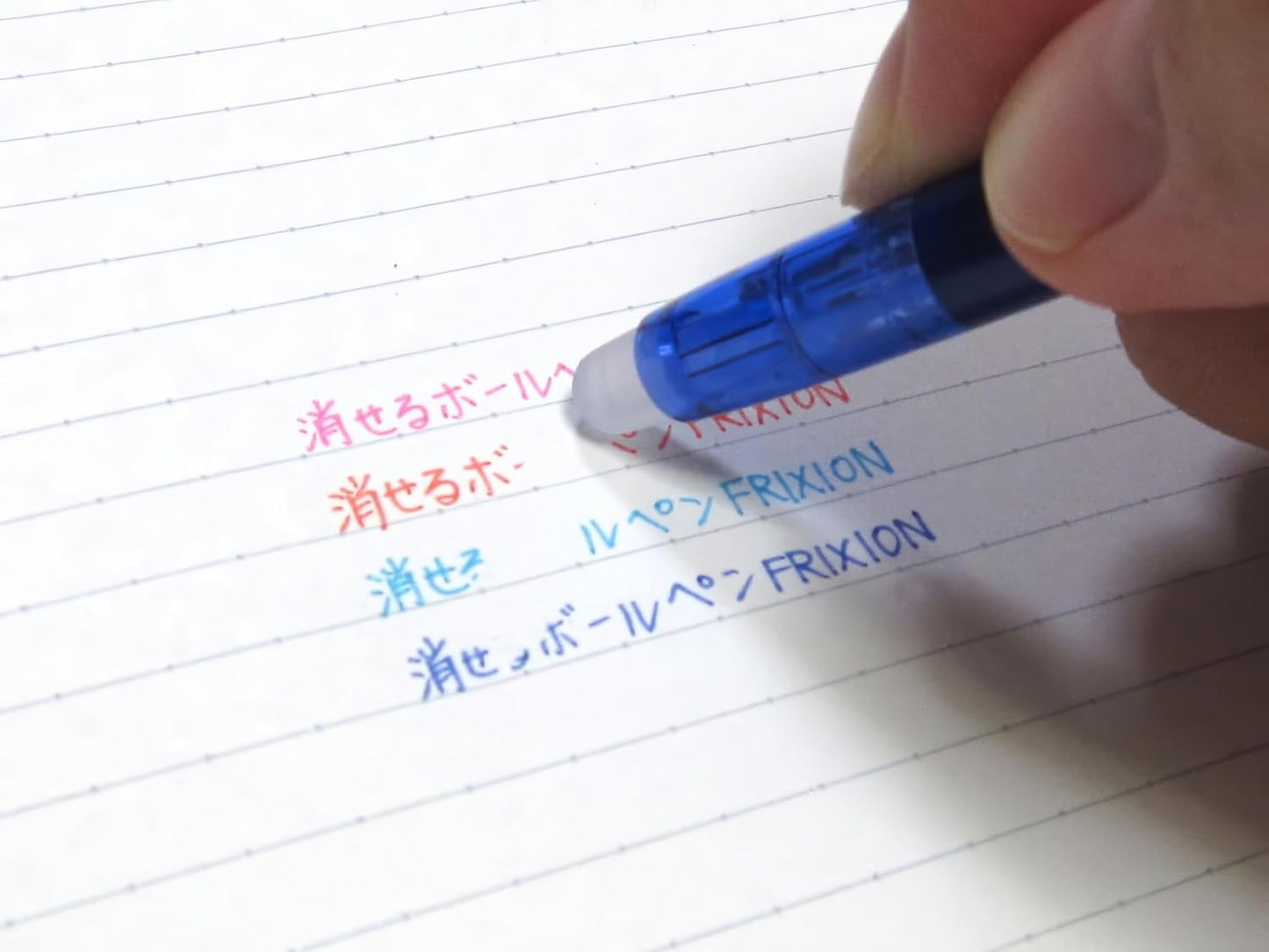 PILOT Frixion Ball Slim 038 Ballpoint Pen, Blue (LFBS-18UFL)