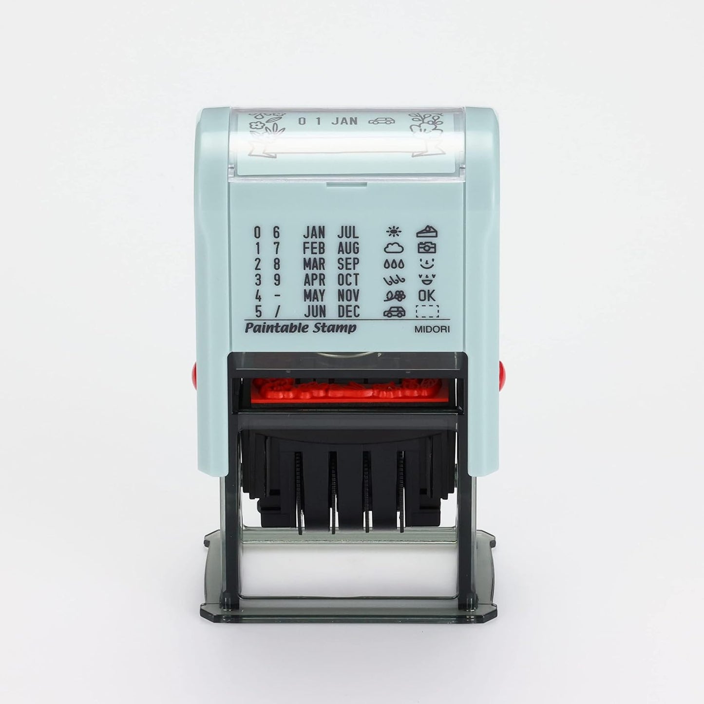 DESIGNPHIL 35455006 Midori Stamp Rotating Stamp Date Floral Print