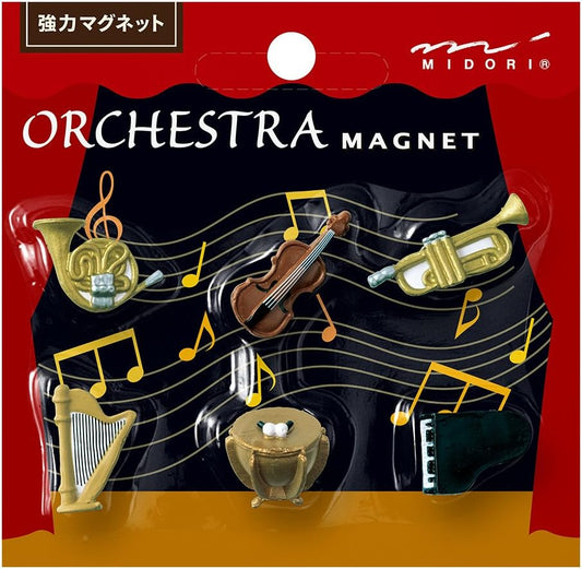 Midori 49874006 Magnetic Mini Orchestra A, Pack of 6