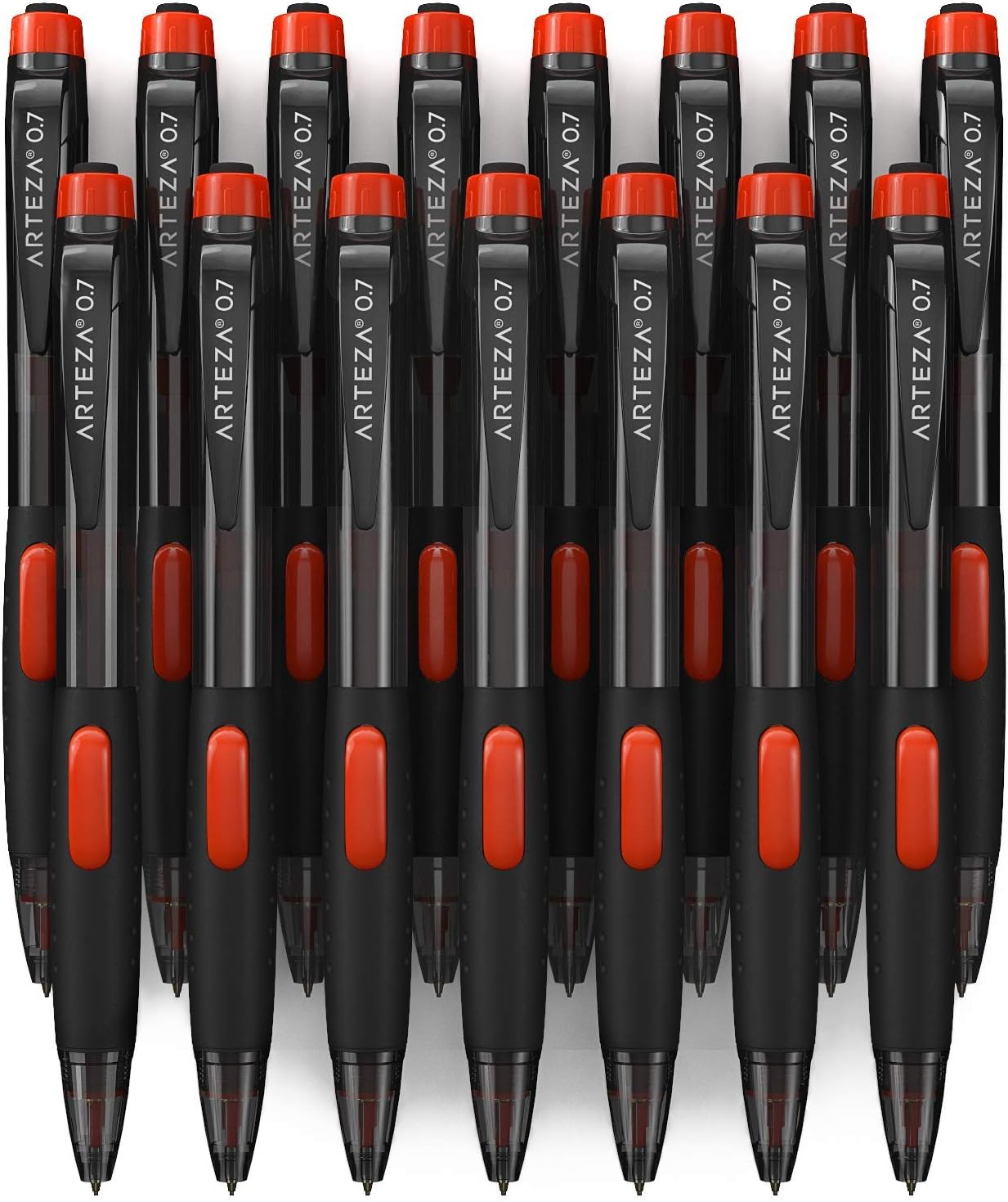 ARTEZA HB Mechanical Pencil Pack of 16, 0.7 Millimeter Medium Point Lead, 48 Refills and Replaceable Eraser, Latex-Free Grip, Office, School Supplies