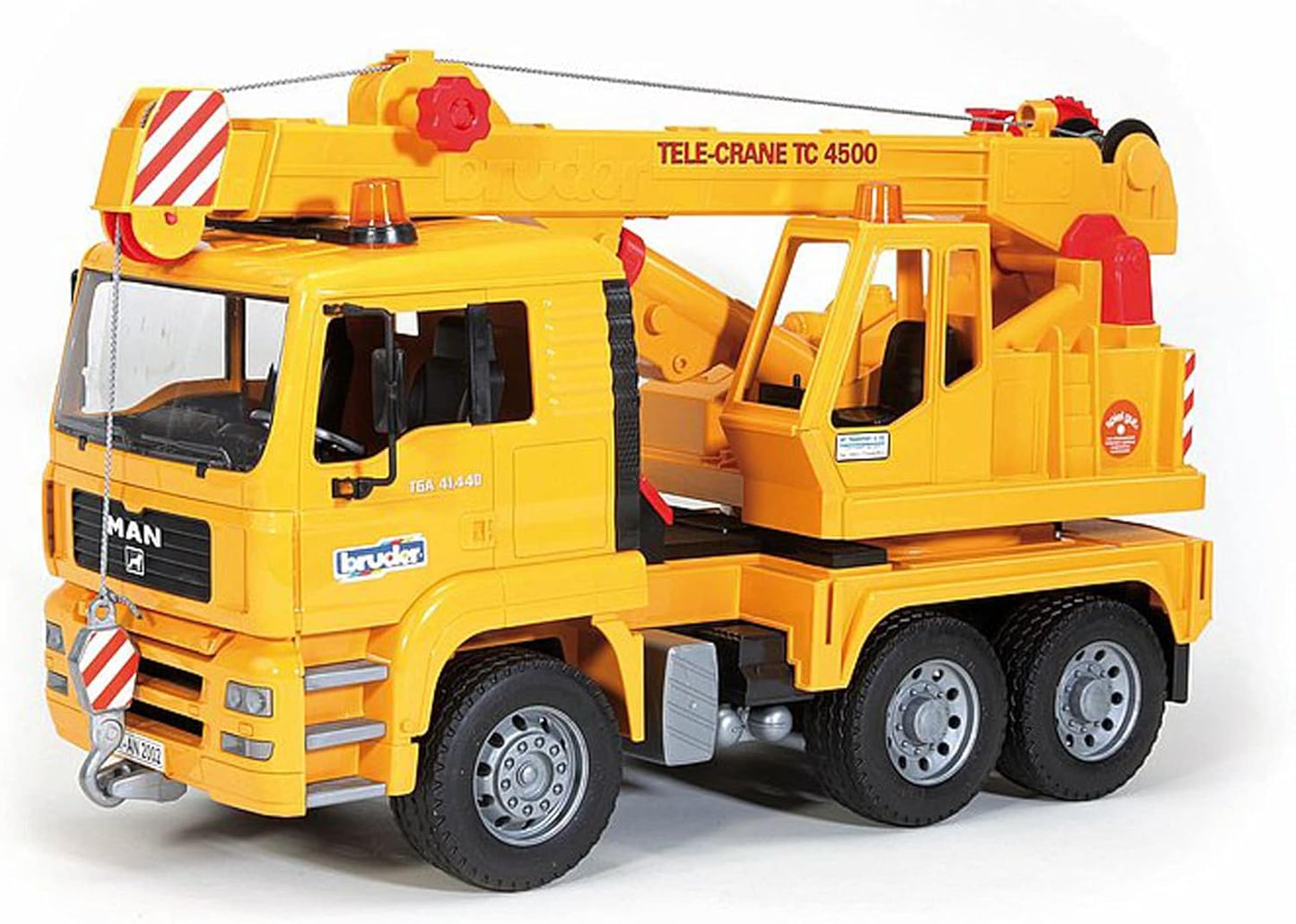 Bruder 02754 Man Crane, 1:16 Scale Toy Truck for Construction Pretend Play