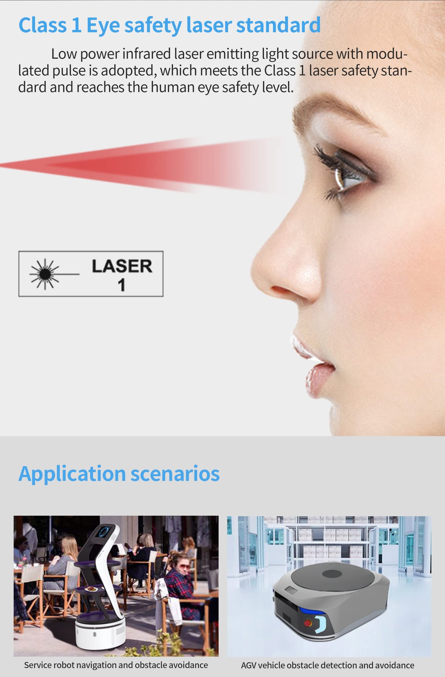 WayPonDEV Slamtec RPLiDAR S2E 360° 32000X Sampling Rate 10Hz Laser Ranging Scanner - 30m (12V) Shopping Mall UDP RJ45 Robot Navigation, Office Building and Other Commercial Scenarios