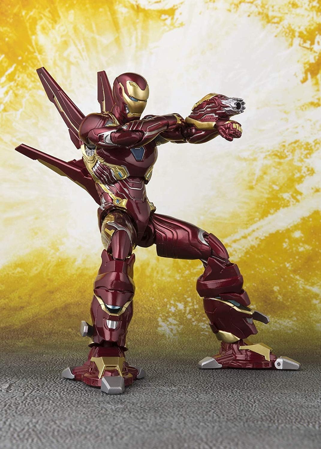 TAMASHII NATIONS Bandai S.H.Figuarts Iron Man MK-50 Nano Weapon Set Avengers Infinity War Action Figure