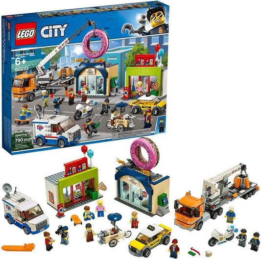 LEGO City 60233 Donut Shop Opening Building Set with Minifigures