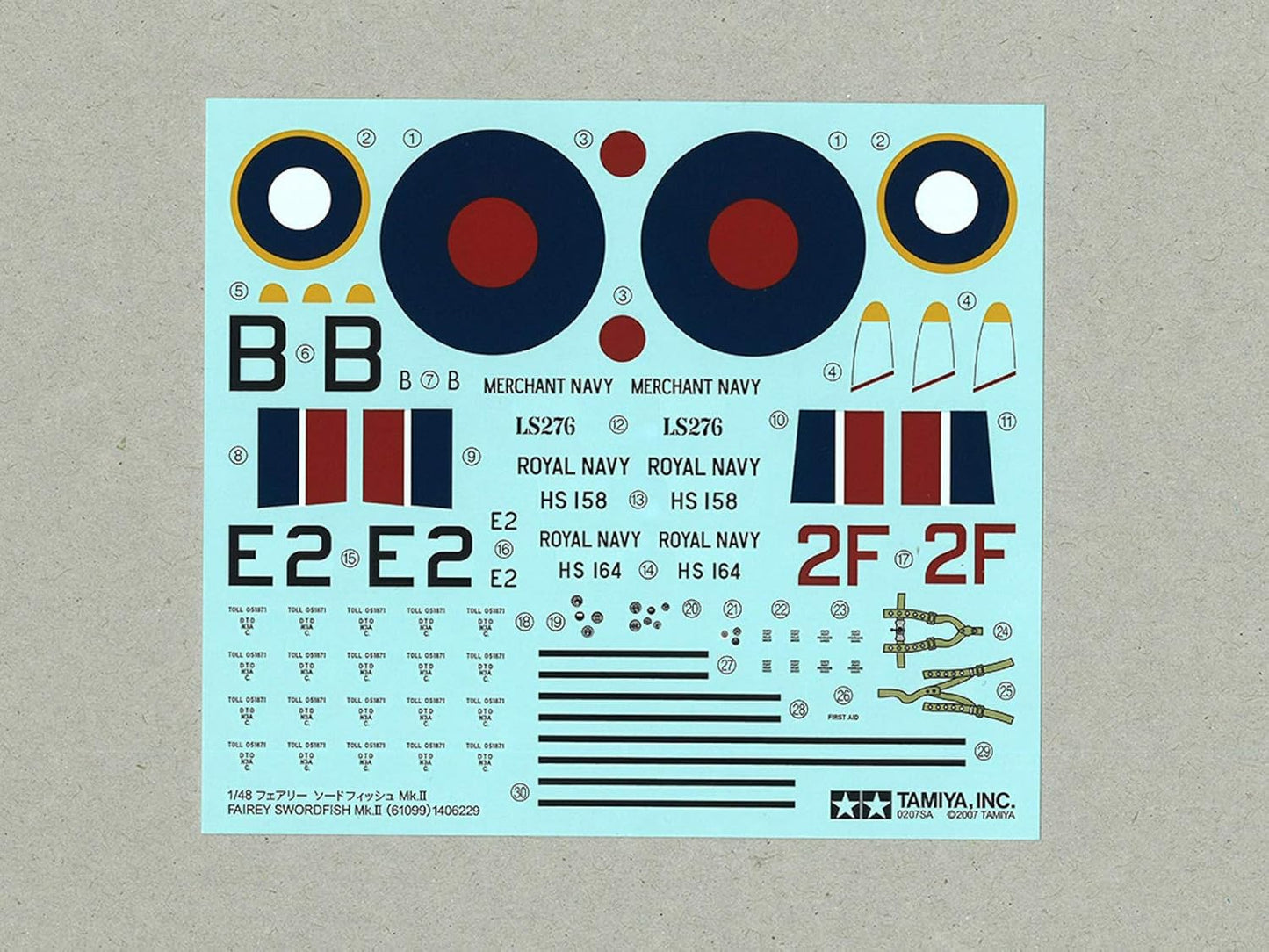 Tamiya Models Fairey Swordfish Mk.II Model Kit